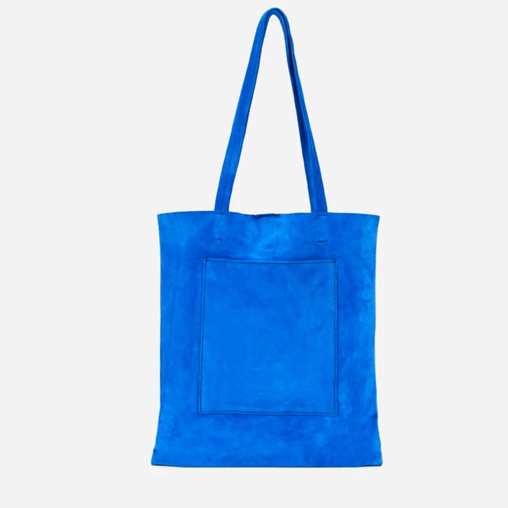 Parker Clay Tate Gallery Tote Cobalt Royal Suede